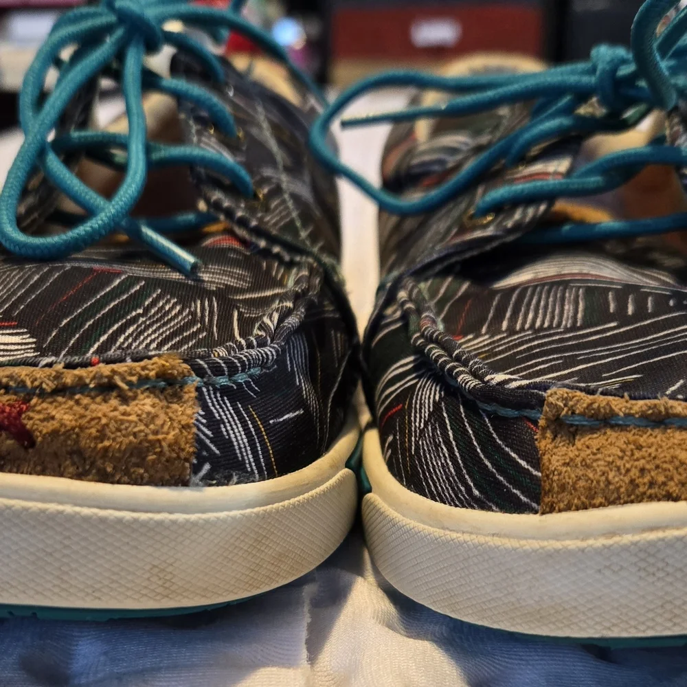Twisted X Boat Shoes Womens Size 6.5 Multicolor‎ Fabric Casual Walking